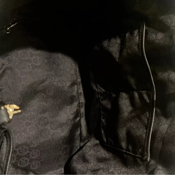 MICHAEL Michael Kors Jet Set Acid Yellow & Brown Camo Tote & Wallet BUNDLE EUC - Picture 7 of 15